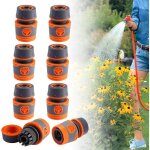 8 pi�ces jardin - connexion rapide 1 / 2 , 19 mm kit de raccordement de robinet tuyau, connecteur tuyau ...