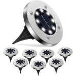 8 pi�ces lampe solaire exterieur jardin spots solaires encastrables lumi�re solaire ext�rieure pour paysage, ...