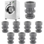 8 pi�ces patin machine � laver, pied machine a laver de hauteur r�glable 7 - 10cm, tapis anti vibration ...