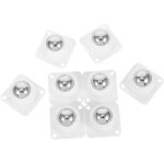 8 pi�ces roulettes auto - adh�sives universelles mini pivotantes pour meubles �lectrom�nagers poubelles ...