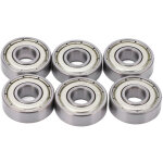 8 roulements � billes 608 pour skateboard et patins � roulettes - acier carbone, faible friction, rotation ...