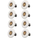 8 roulettes pour porte de douche de 19mm - roues de remplacement pour porte coulissante de douche - avec ...