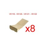 8 sacs aspirateur vorwerk kobold vk118 vk120 vk121 vk122 b48 vorwerk