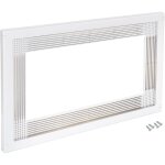 Cadre micro - ondes � encastrer en plastique blanc - emuca
