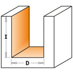 811. 040. 11 hm - fraise a rainer d=4x10x45 z=2 s=1 / 4' dr.