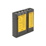 Delock 86407 noir, jaune testeur de c�ble r�seau
