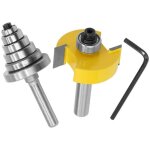 8mm fraise de dfonceuse  feuillure routeur bit avec 6 ensemble roulements pour plusieurs profondeurs ...