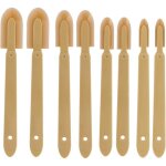 8pcs ensemble d?outils de calfeutrage en caoutchouc, spatules finition r�utilisables retireur joint lissant ...