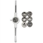 8pcs jeu de matrices pour tarauds filet de carbone tarauds � main tarauds r�glables matrices cl� - jeu ...