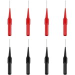 8pcs sonde de test, cordons de test multim�tre en acier inoxydable sondes de teste c�ble testeur multifonction ...
