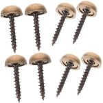 8pi�ces vis d�coratives laiton avec capuchons pour miroirs et meubles vis auto - taraudeuses esth�tiques ...