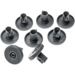 8x roulette pour panier inf�rieur compatible avec zanussi zdt430, zdt425, zdt5053, zdt431, zdt5152 lave ...