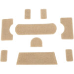 9 pi�ces autocollant crochet et boucle couleur argile adh�sif renforc� pour casque d'entra�nement diy ...