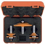 Cmt ? coffret de 3 fraises pour d�fonceuse ? profils cuisine s=12 ? pour bois dur ? coupe nette sans ...