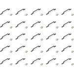 Lot de 25 poignées pour meubles osaka, l192mm, entraxe 128mm, aluminium, gris foncé - emuca Lot de 25 poignées pour meubles osaka, l192mm, entraxe 128mm, aluminium, gris foncé - emuca