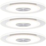 92907 whirl luminaire � led encastrable jeu de 3 led led int�gr�e 4. 9 w aluminium (bross�), satin s307291 ...
