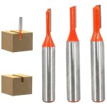 Aafgvc - 8mm fraise droite defonceuse, 3 pices fraises  dfoncer carbure de tungstne mche de routeur ...