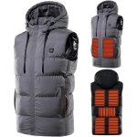 Aafgvc ? gilet chauffant d'hiver ? 7 zones de chauffage ? 3 r�glages de temp�rature ? tissu imperm�able ...