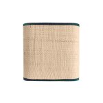 Abat - jour carr� pour applique en raphia germain