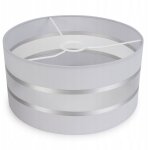Abat - jour cylindrique noir 40 cm ? tissu et m�tal ? pour lampes suspendues e27 ? �l�gance moderne pour ...