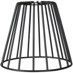 Abat - jour e27 en m�tal blanc noir pour lampes loft wire