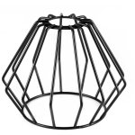 Abat - jour loft en m�tal fil e27 blanc noir lampe