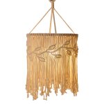 Abat - jour macram� art d�cor d�cor de chambre boh�me chic tiss�, suspension lumi�re couverture 30x50cm ...