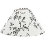 Abat - jour oiseaux sur branches imprim�s ? toile coton - polyester 55% ? m�tal robuste ? diam�tre 25 ...