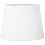 Abat - jour - ovale - blanc - pour lampe - base 20, 5 cm - culot e14 - salon - chambre