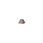 Abat - jour pyramidal tenorio avec pince en lin gris 12dx7dx10h