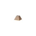 Abat - jour pyramide divos e27 brun 15dx8dx11h saco - yute