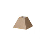 Abat - jour pyramide divos e27 marron 30dx13dx22h saco - yute