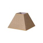 Abat - jour pyramide divos e27 marron 45dx20dx32h saco - yute