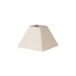Abat - jour pyramide mezzo e27 beige 40dx18dx28h tissu popeline
