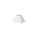 Abat - jour pyramide mezzo e27 white 25dx11dx18h tissu popeline