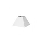 Abat - jour pyramide mezzo e27 white 30dx13dx22h tissu popeline