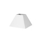 Abat - jour pyramide mezzo e27 white 40dx18dx28h tissu popeline