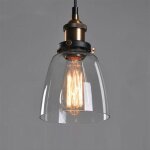 Abat - jour r�tro en verre lampe � suspendre loft lampe de plafond vintage lampe � suspendre