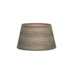 Abat - jour salma e27 wood grey 40dx30dx25h conique ouvert