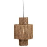 Abat - jour pour suspension charles en jute - ? 30 cm - marron