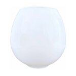 Abat - jour verre kiwi 12x8cm opale brillant ouverture 4cm