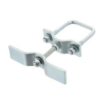 Abtech - support de roue de secours pour timon 60x60mm