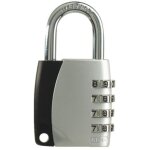 Abus - cadenas � combinaison 155 vrac zinc coul� - largeur du coffre : 34 mm - diam�tre de l'anse : 5 ...
