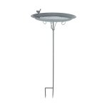 Ac - deco - bain d'oiseaux sur pique en m�tal - d 35, 5 cm x h 107 cm - livraison gratuite