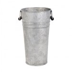 Ac - deco - vase de jardin - l 16, 4 x l 18, 6 x h 30 cm - vieux zinc - livraison gratuite