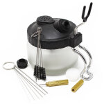 Wiltec - accessoires arographes station de nettoyage airbrush outils avec brosses et aiguilles de nettoyage ...