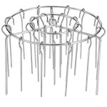 Accessoire air fryer, set de brochettes barbecue en acier inoxydable, 24 brochettes + grille ronde, accessoire ...