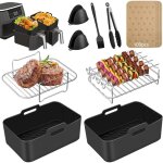 Accessoires pour air fryer, silicone air fryer mould accessories for ninja foodi af400eu, af400eu, pain, ...