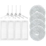 Accessoire pour aspirateur robot laveur de sols miwhole m9 pro max : brosse lat�rale et filtre hepa