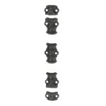Accessoires pour cr�mone pour fen�tre, guide + chapiteaux + g�ches, fonte, noir - thirard